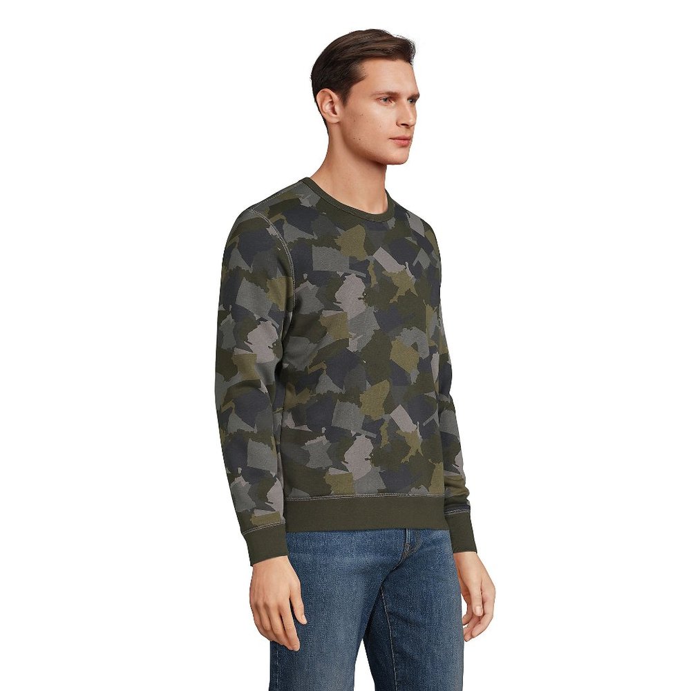 NWT Blake Shelton X Lands End Men Serious Sweatshirt Camo Size 2XL $80 FLH63